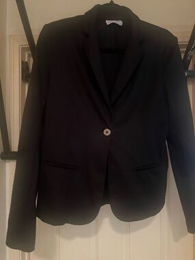 Black Women's Single-Button Blazer